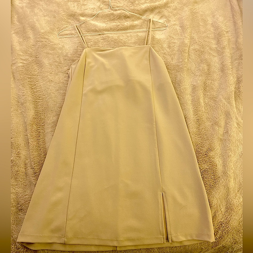 Brand New Knee Length Tan dress